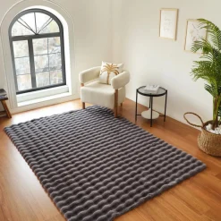 Karaca Kaschmir Teppich 7/24 Cosy Premium Bubble Anthrazit 80x150 cm Anthracıt01 Online