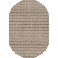 Karaca Kaschmir Teppich Cosy Premium Bubble Beige Oval, 100x150 cm Beıge01