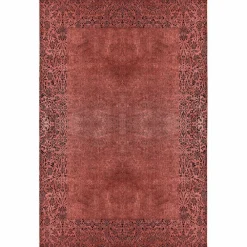 Karaca Kashmir Teppich Viskose Premium Damast Lachs 80x150 cm Teppich Terrakotta Sale