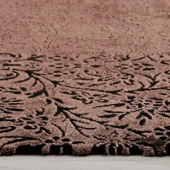 Karaca Kashmir Teppich Viskose Premium Damast Lachs 80x150 cm Teppich Terrakotta Sale