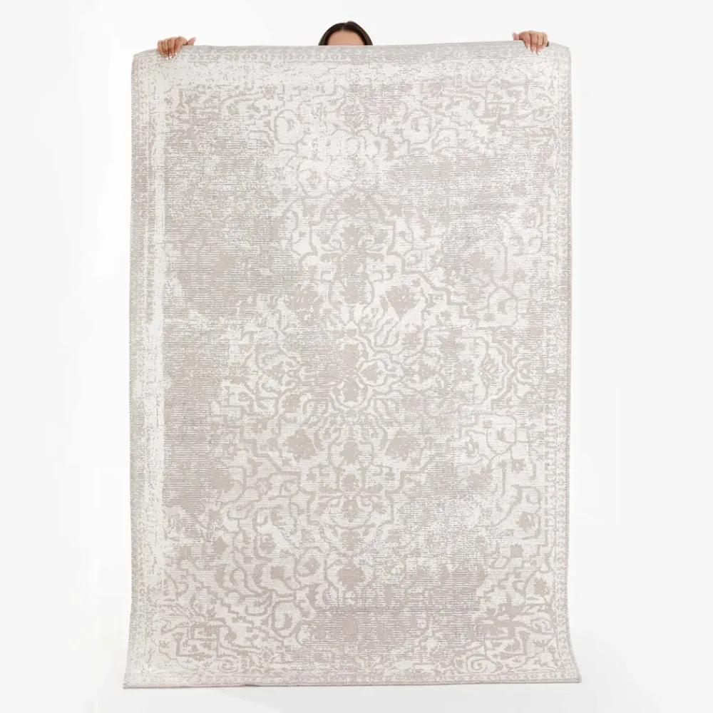 Karaca Kasmir Halı Dekorative Kunst Trend Begonie Doppelseitiger Teppich 160x230 cm Beıge01 Best