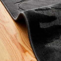 Karaca Kasmir Hali 7/24 Skandinavischer Sturmteppich 160x230 cm Schwarz01 Best