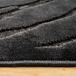 Karaca Kasmir Hali 7/24 Skandinavischer Sturmteppich 160x230 cm Schwarz01 Best