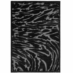 Karaca Kasmir Hali 7/24 Skandinavischer Sturmteppich 160x230 cm Schwarz01 Best