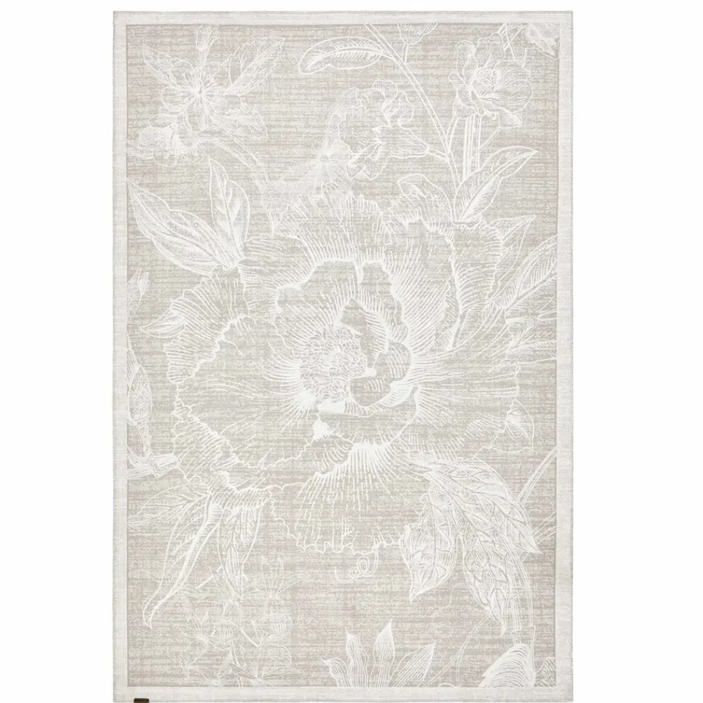 Karaca Kasmir Hali Dekorative Kunst Trend Kamelie Doppelseitiger Teppich 80x150 cm Beıge01 Outlet