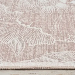 Karaca Kasmir Hali Dekorative Kunst Trend Kamelie Doppelseitiger Teppich 80x150 cm Beıge01 Outlet