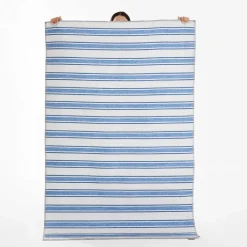 Karaca Kasmir Hali Dekorative Kunst Trend Karpatos Doppelseitiger Teppich 120x180 cm Blau01 Best