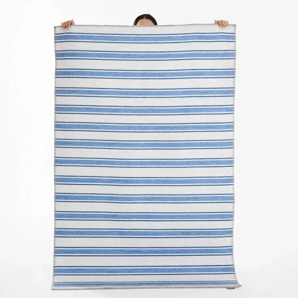 Karaca Kasmir Hali Dekorative Kunst Trend Karpatos Doppelseitiger Teppich 120x180 cm Blau01 Best