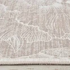 Karaca Kasmir Hali Dekorative Kunst Trend Kamelie Doppelseitiger Teppich 160x230 cm Beıge01 Best