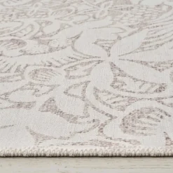 Karaca Kasmir Hali Dekorative Kunst Trend Floral Doppelseitiger Teppich 120x180 cm Beıge01 Clearance