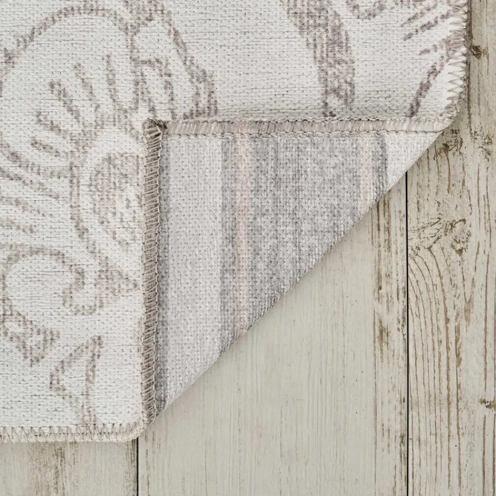 Karaca Kasmir Hali Dekorative Kunst Trend Floral Doppelseitiger Teppich 120x180 cm Beıge01 Clearance