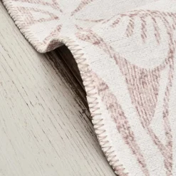 Karaca Kasmir Hali Dekorative Kunst Trend Floral Doppelseitiger Teppich 120x180 cm Beıge01 Clearance