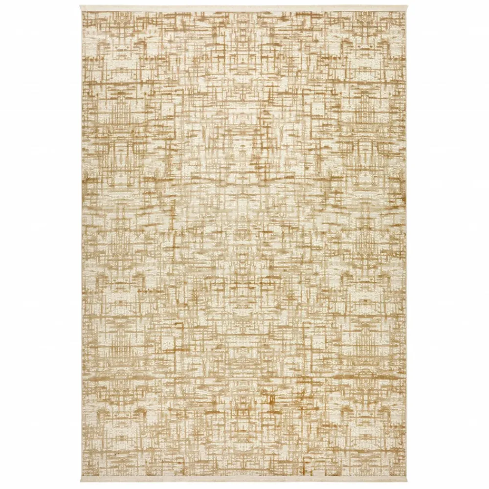 Karaca Kasmir Hali Viskose Modern Lina 160x230 cm Gelb Sale