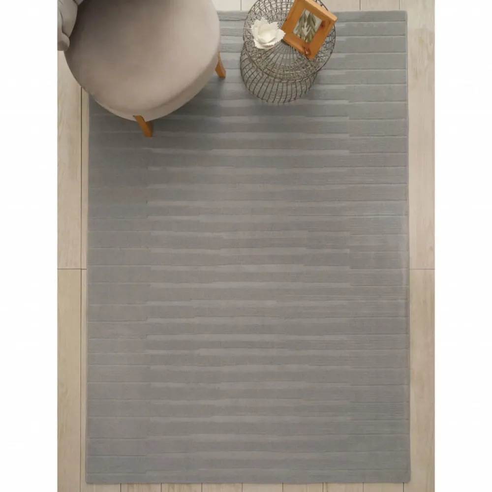 Karaca Kasmir Teppich 7/24 Gloria Riela Grau 120x180 cm Grau02