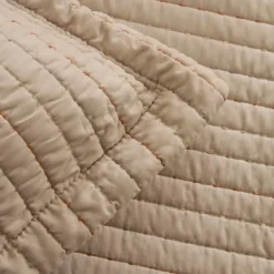 Karaca Manon Bettüberwurf Set, Doppelbett, Beige 230x240cm + 2(50x70) cm Beıge Sale