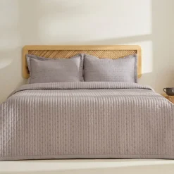Karaca Margot Bettüberwurf Set 230x240cm + 2(50x70) cm Grau Clearance
