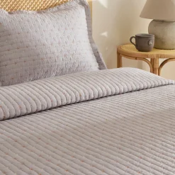 Karaca Margot Bettüberwurf Set 230x240cm + 2(50x70) cm Grau Clearance