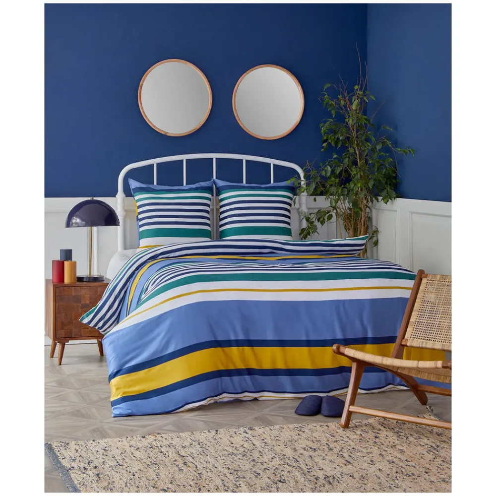Karaca Nautica Home Dover Bettwäsche Set Satın 155X220 + 80X80 Sale