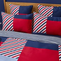 Karaca Nautica Home Morris BettbezugSet aus 100 % Baumwolle, 155 × 220 cm, Navy Blue Multi - Online