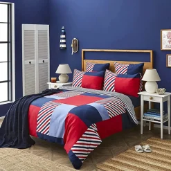 Karaca Nautica Home Morris BettbezugSet aus 100 % Baumwolle, 155 × 220 cm, Navy Blue Multi - Online