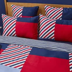 Karaca Nautica Home Morris BettbezugSet aus 100 % Baumwolle, 200 × 200 cm, Navy Blue Multi - Clearance