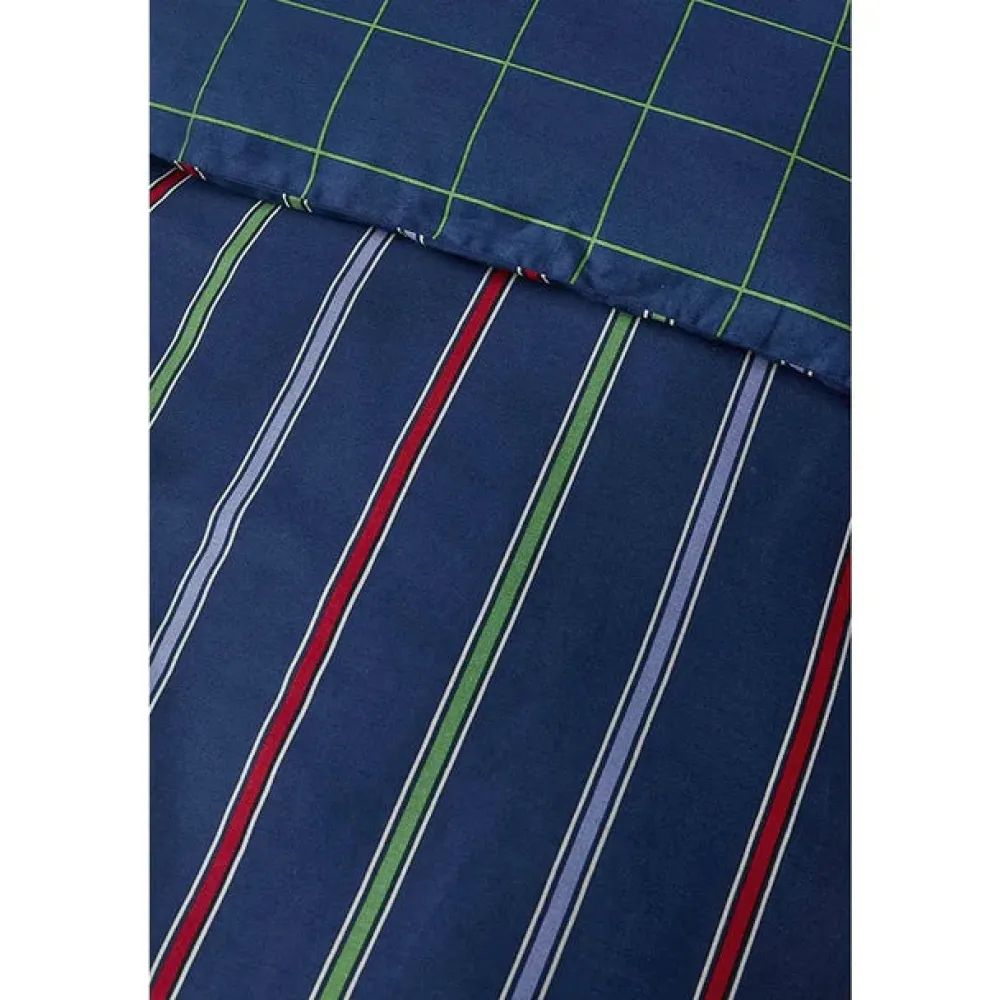 Karaca Nautica Home Ray Bettbezug aus 100 % Baumwolle, 200 × 200 cm, Navy Blue Multi - Hot