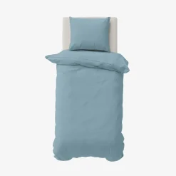 Karaca Nautica Solid Einzelperson Blau Bettbezugsset, 135x200, 80x80