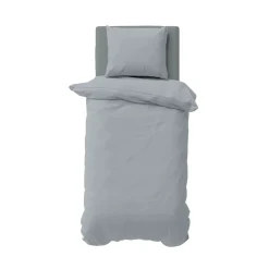 Karaca Nautica Solid Einzelperson Grau Bettbezugsset, 135X200, 80X80 Clearance