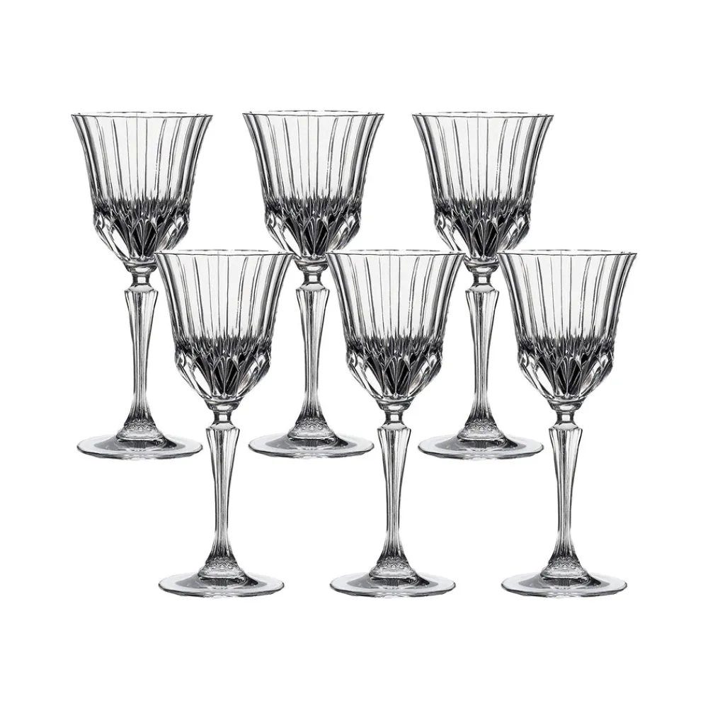 Karaca RCR Adagio 6-teiliges Kelch-Set 280 ml Klar Best
