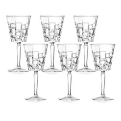 Karaca RCR Etna Kelch Set, 6 Teilig, 280 ml Klar New