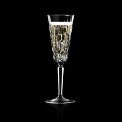 Karaca RCR Etna 6-teiliges Champagnerflöten-Set für 6 Personen, 180 ml, Transparent Outlet