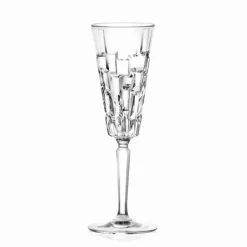 Karaca RCR Etna 6-teiliges Champagnerflöten-Set für 6 Personen, 180 ml, Transparent Outlet