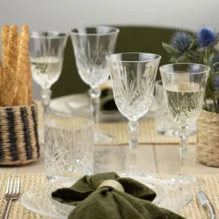 Karaca RCR Melodia Kristall-Glas-Set, 6 Stück, 270 ml Klar New