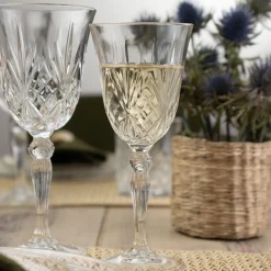 Karaca RCR Melodia Kristall-Glas-Set, 6 Stück, 270 ml Klar New