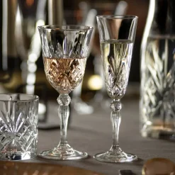 Karaca RCR Melodia Kristall-Glas-Set, 6 Stück, 270 ml Klar New