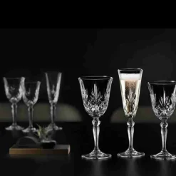 Karaca RCR Melodia Kristall-Glas-Set, 6 Stück, 270 ml Klar New