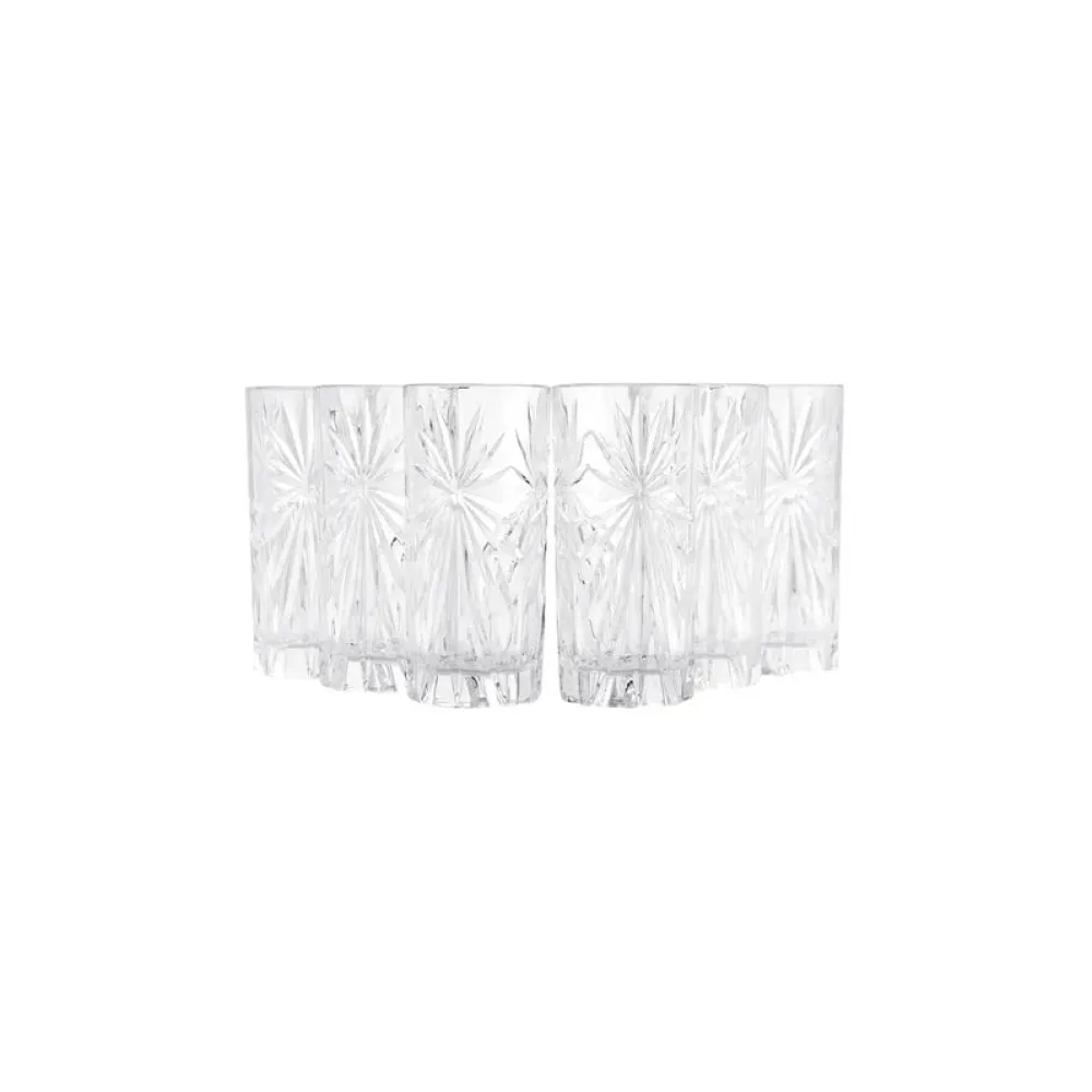 Karaca RCR 6-teiliges Oasis Getränkeglas-Set, 360 ml Cam Outlet