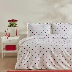 Karaca Sarah Anderson Amour Doppeltes Bettbezugs-Set Weıß01 Outlet