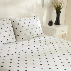 Karaca Sarah Anderson Amour Doppel Bettwäscheset Schwarz 200x220 Cm Siyah Hot