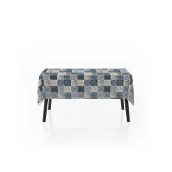Karaca Sarah Anderson Dore Abwischbare Tischdecke 140x140 cm Beıge01 Outlet