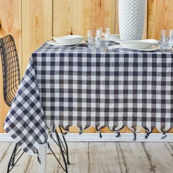 Karaca Sarah Anderson Quadratisch Navy Blau Picknick-Tischdecke 140x140 cm Marıne02 Outlet