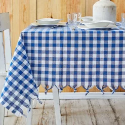 Karaca Sarah Anderson Quadratische Blaue Picknick-Tischdecke 140x140 cm Blau01 Online