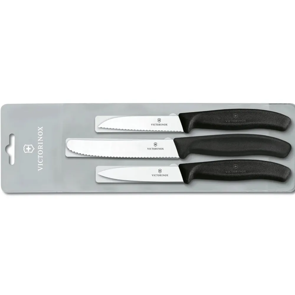 Karaca Victorinox Gemüsemesser Set Swiss Classic 3 Teilig Schwarz01 Hot