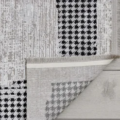 Karaca Viskose Premium Gänsefuß Muster Teppich 160x230cm Outlet