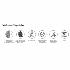 Karaca Viskose Premium Gänsefuß Muster Teppich 160x230cm Outlet